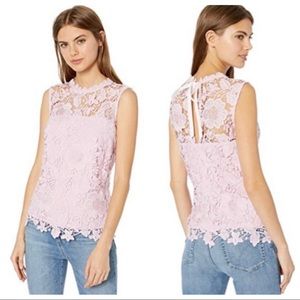 Nanette Lepore Floral Lace Tie Back Tank Size XS